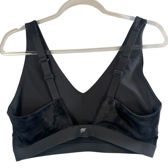 Fabletics Onyx Smudge V Neck Strappy Back‎ M Support Sports Bra L Diamond Dye - Picture 3 of 9